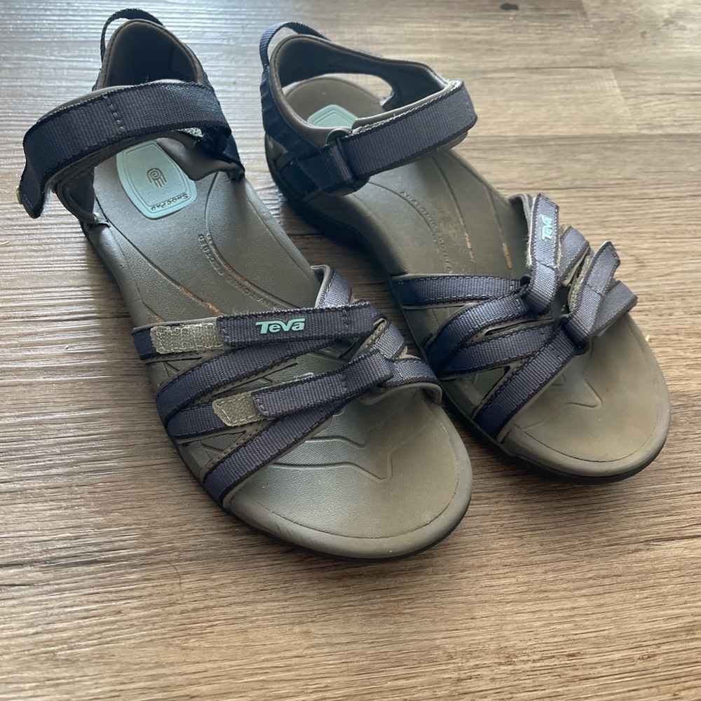 SOLD Teva Women's Sandals - Blue and Gray